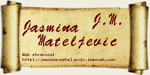 Jasmina Mateljević vizit kartica